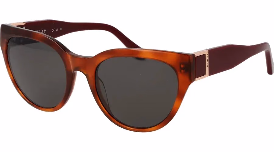 Replay Brown Plastic Sunglasses