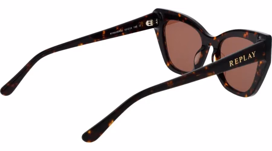 Replay Brown Plastic Sunglasses