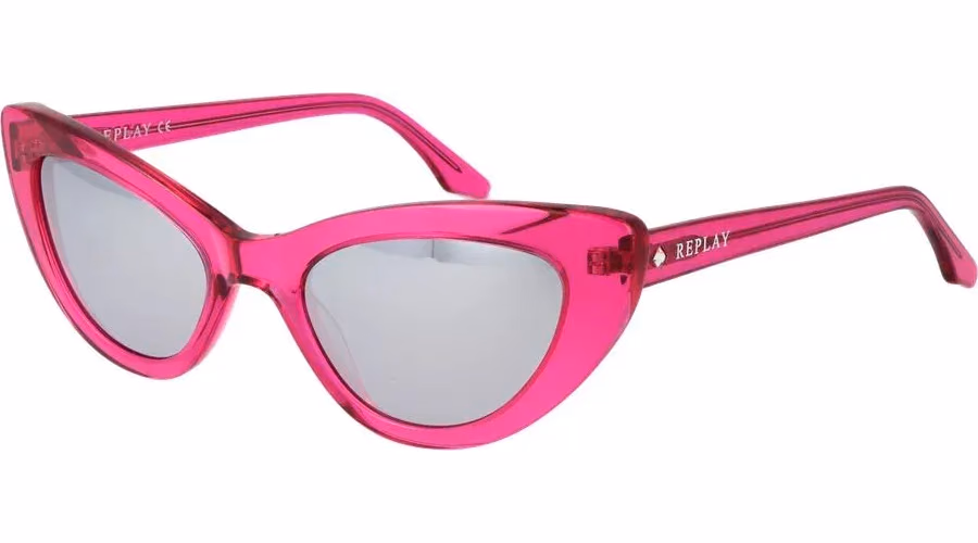 Replay Pink Plastic Sunglasses