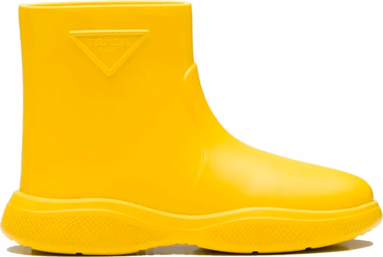 Prada Bicolor Rubber Rain Boots