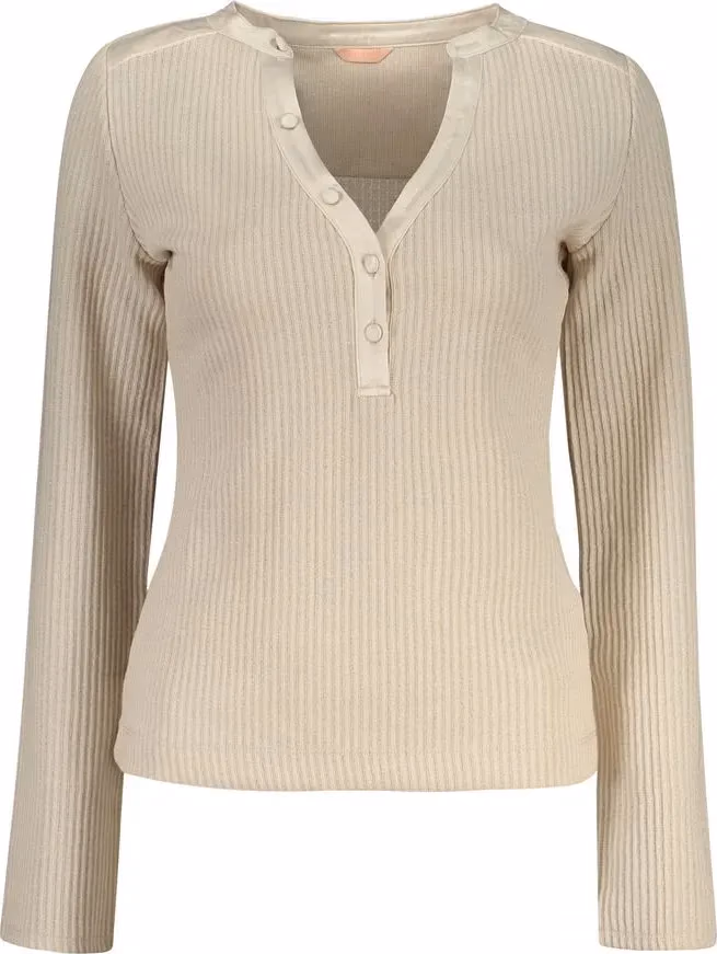 Guess Jeans Beige Polyester Women Sweater