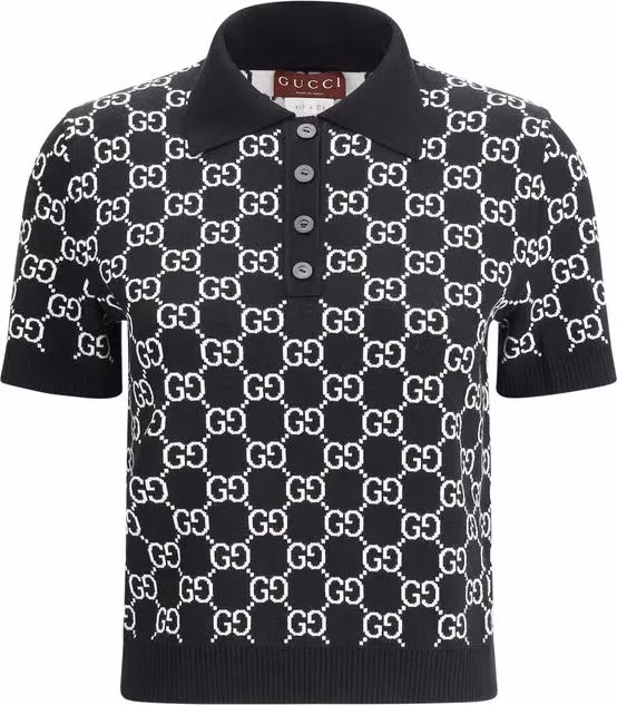 Gucci Black Wool Oves Aries Dress Shirt