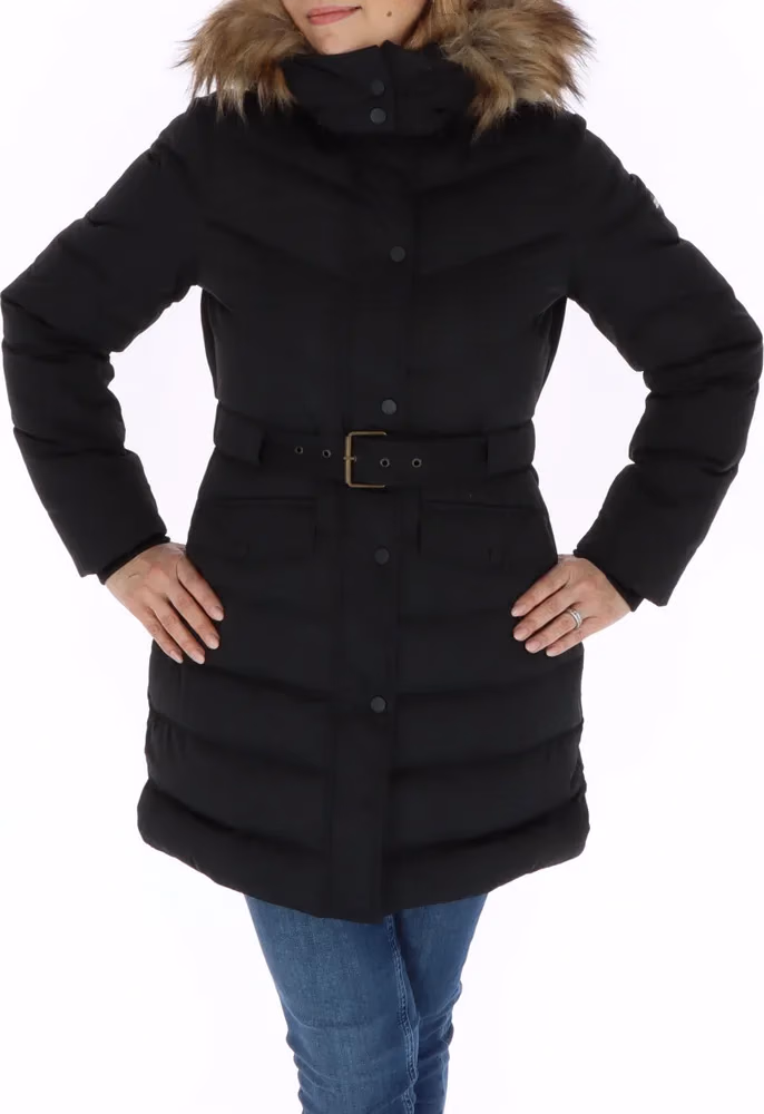 Pepe Jeans Black Polyester Coat