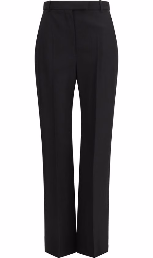 Alexander McQueen Black Wool Oves Aries Dress Pants