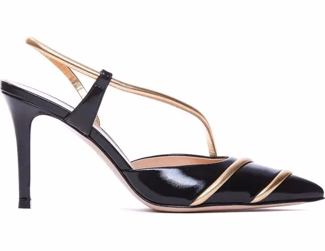 Gianvito Rossi Black Lamb Leather High Heel Pumps