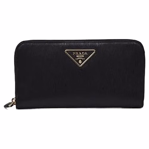 Prada Black Calfskin Wallet