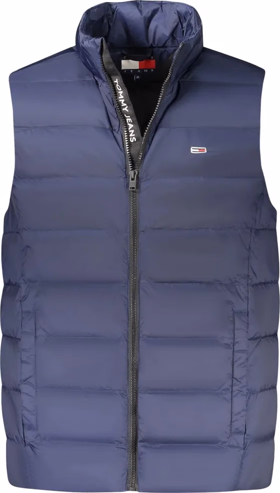 Tommy Hilfiger Blue Nylon Men's Sleeveless Jacket