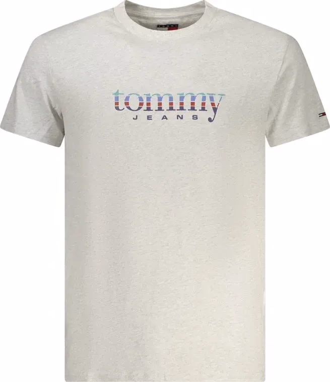 Tommy Hilfiger Gray Cotton Men's T-Shirt
