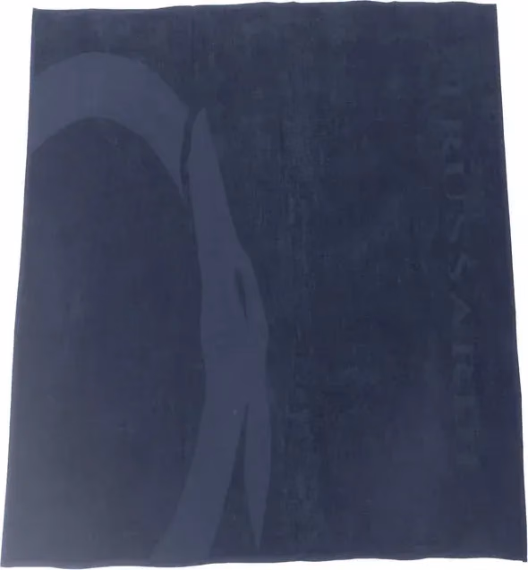 Trussardi Beachwear Blue Cotton Men's Beach Towel