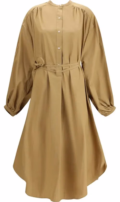 Loulou De Saison Beige Cotton Casual Dress