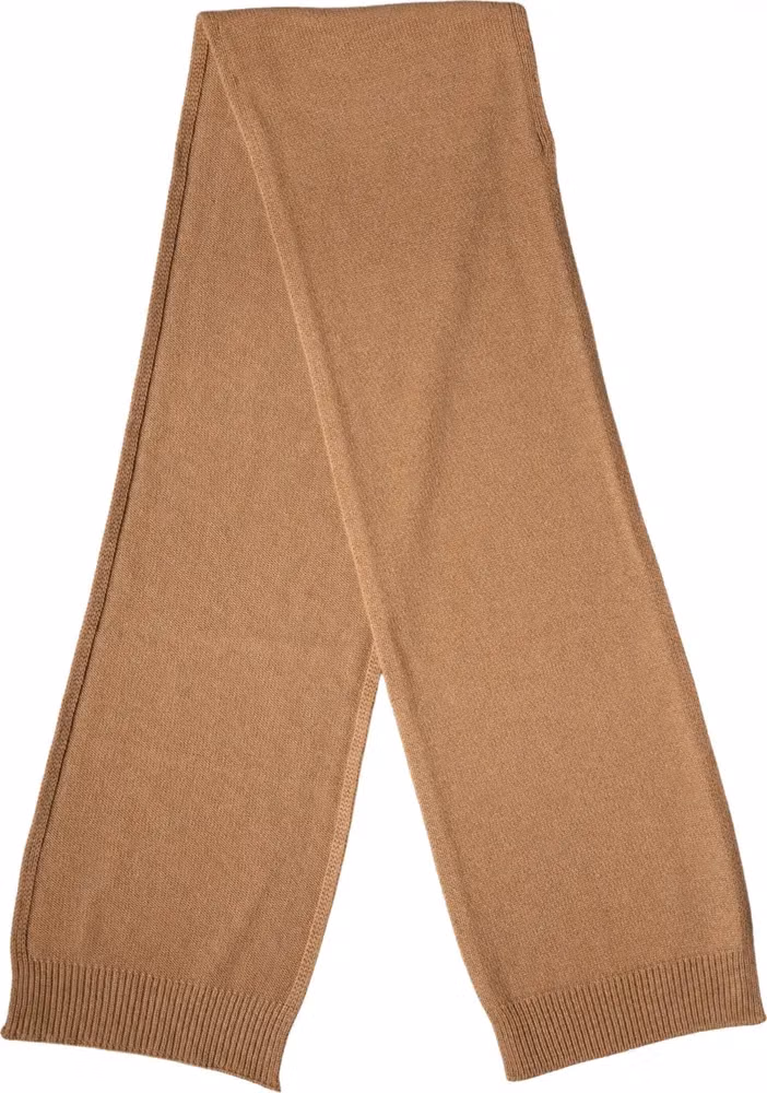 Dolce & Gabbana Brown Cashmere Knitted Foulard 207cm x 29cm Men Scarf