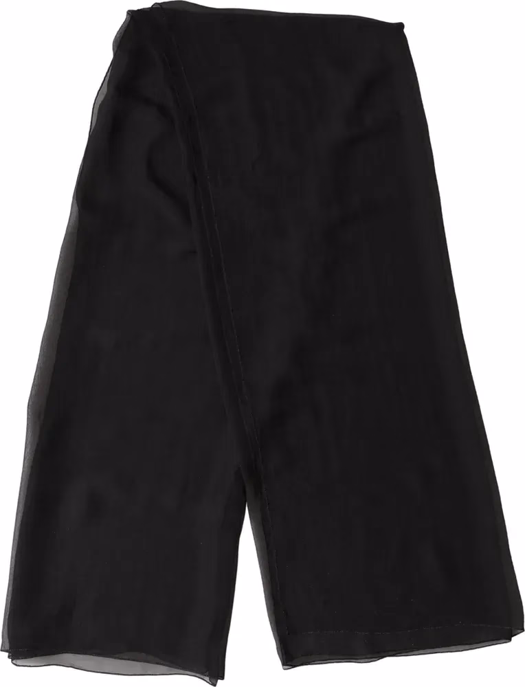 Dolce & Gabbana Black Silk Neck Wrap Shawl Stole 167cm x 126cm Scarf