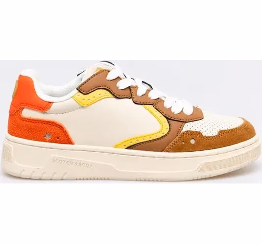 Scotch & Soda Multicolor Cowhide Low Top Sneakers