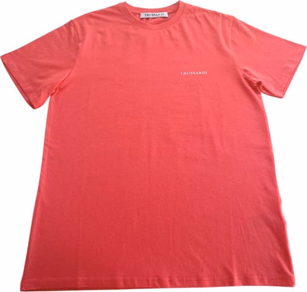 Trussardi Beachwear Red Cotton Men's T-Shirt