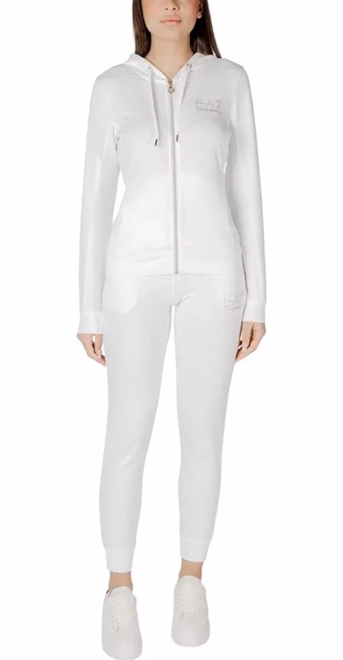 EA7 Emporio Armani Cream Polyester Tracksuit
