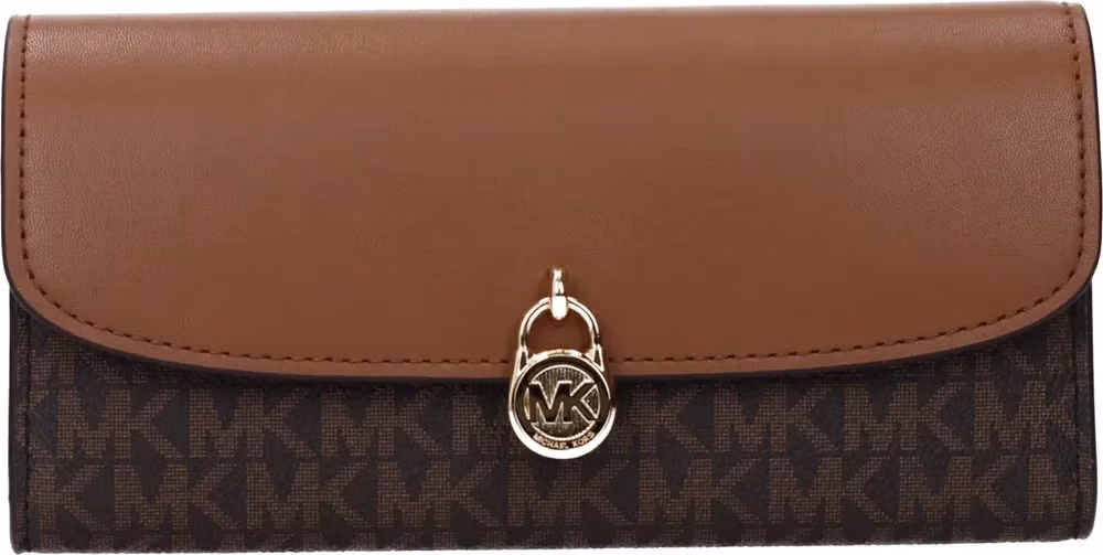 Michael Kors Brown Fabric Wallet