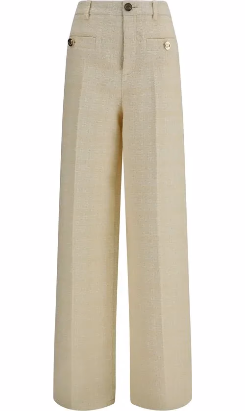 Gucci Beige Cotton Dress Pants
