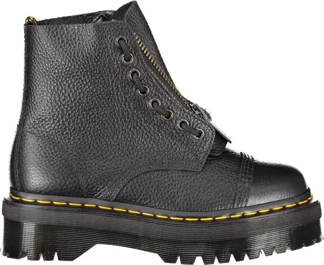 Dr. Martens Black Leather Unisex Ankle Boot