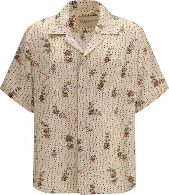 Valentino Garavani Multicolor Silk Pattern Shirt