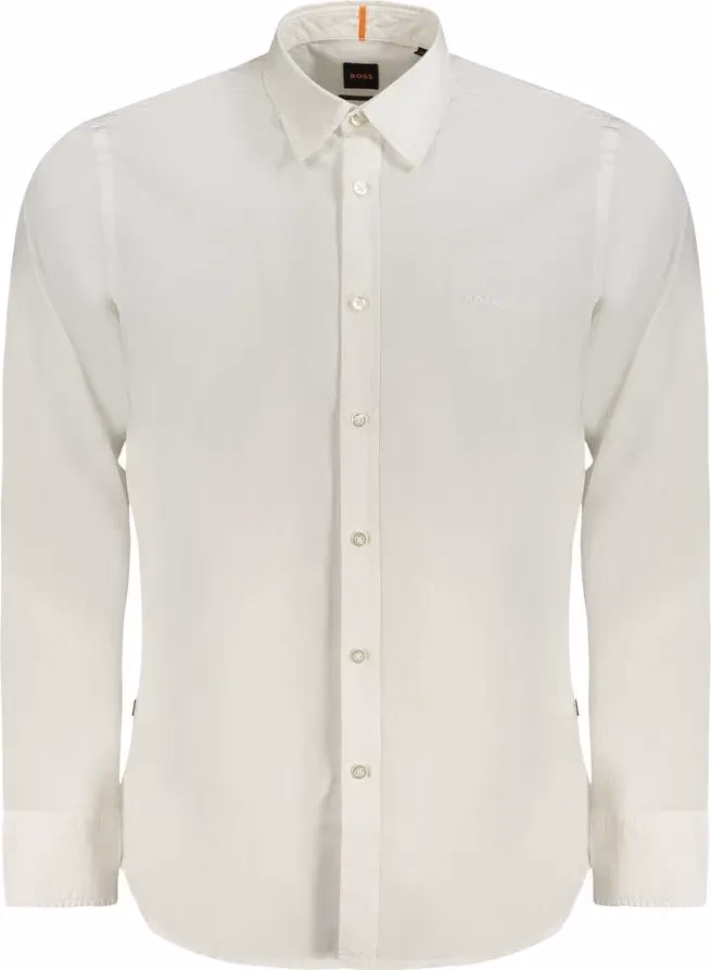 Hugo Boss White Cotton Men Shirt