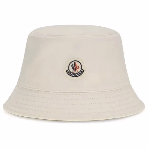 Moncler White Polyester Bucket Hat