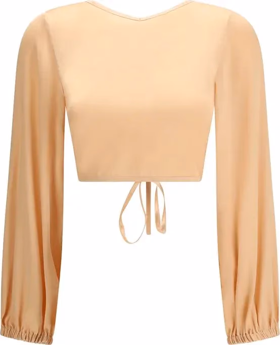 Kristina Ti Orange Silk Blouse