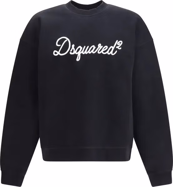 Dsquared² Black Cotton Sweatshirt