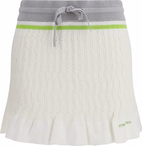 Casablanca White Cotton Mini Skirt