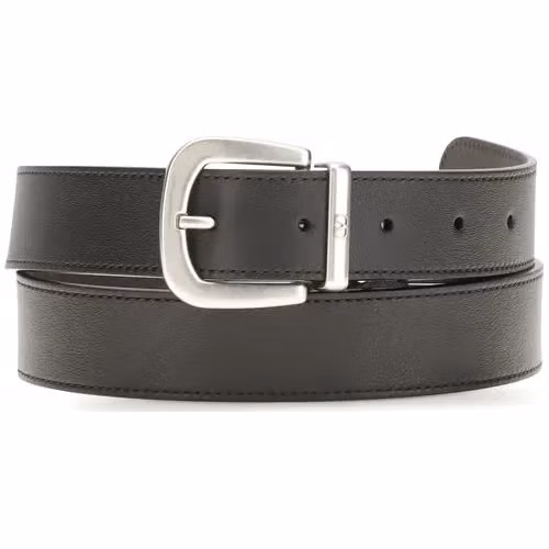 Valentino Garavani Black Calf Leather Bos Taurus Regular Belt