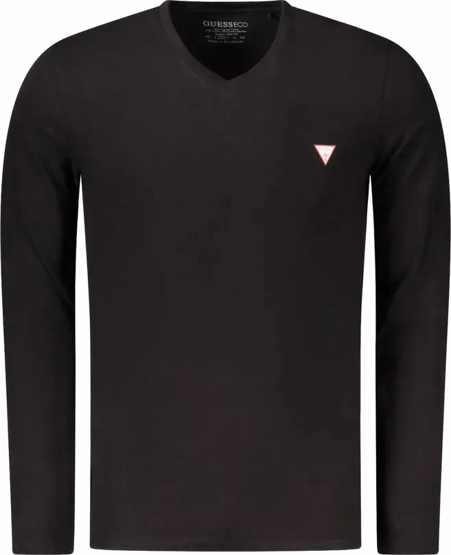Guess Jeans Black Cotton Men T-Shirt