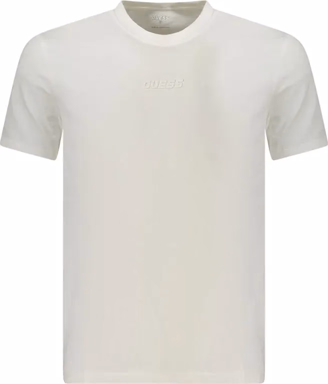 Guess Jeans White Cotton Men T-Shirt