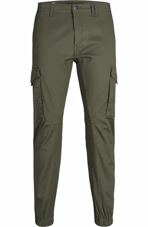 Jack Jones Green Cotton Skinny Pants