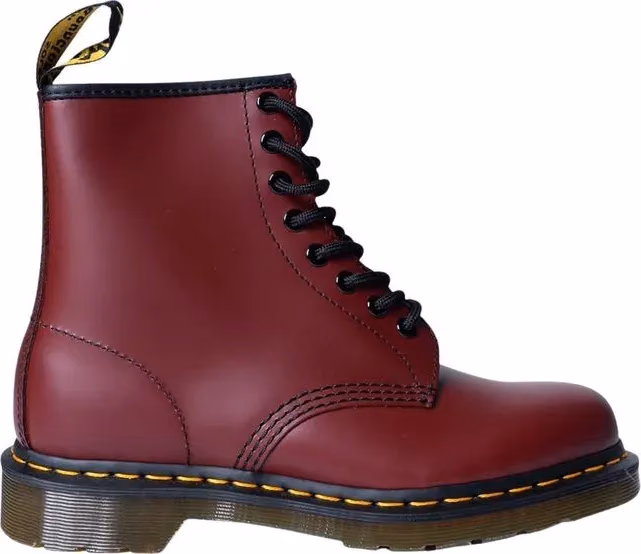 Dr. Martens Bordeaux Leather Lace-Up Boots