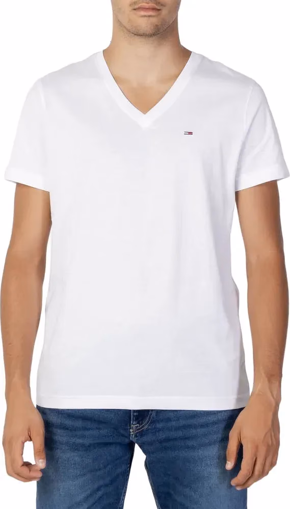 Tommy Hilfiger Jeans White Cotton T-Shirt
