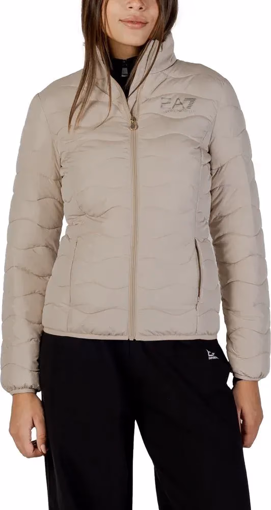 EA7 Emporio Armani Beige Polyester Bomber