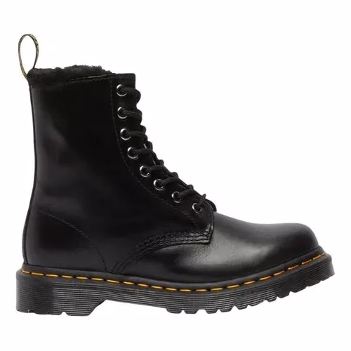 Dr. Martens Black Leather Lace-Up Boots