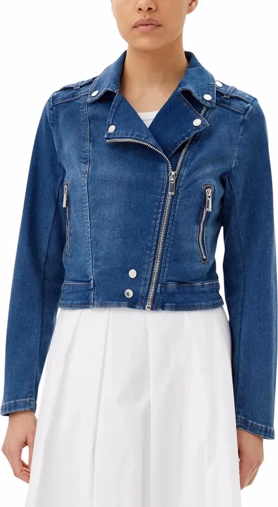 Morgan De Toi Blue Cotton Denim Jacket