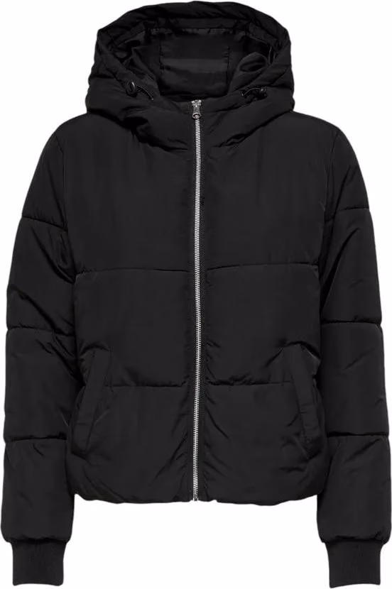 Jacqueline De Yong Black Polyester Shell Jacket