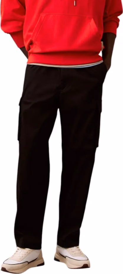 Calvin Klein Jeans Black Cotton Cargo Pants
