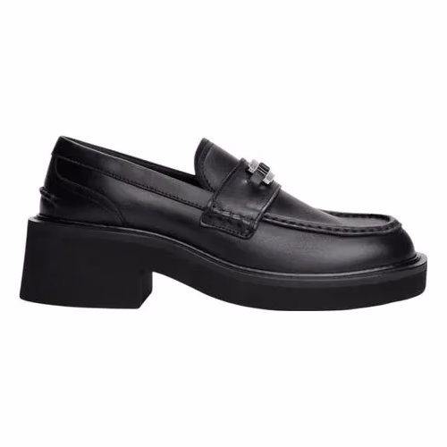 Tommy Hilfiger Jeans Black Leather High Heel Pumps