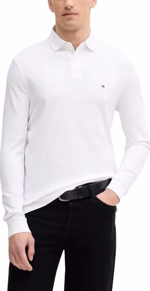 Tommy Hilfiger White Organic Cotton Long Sleeve T-Shirt