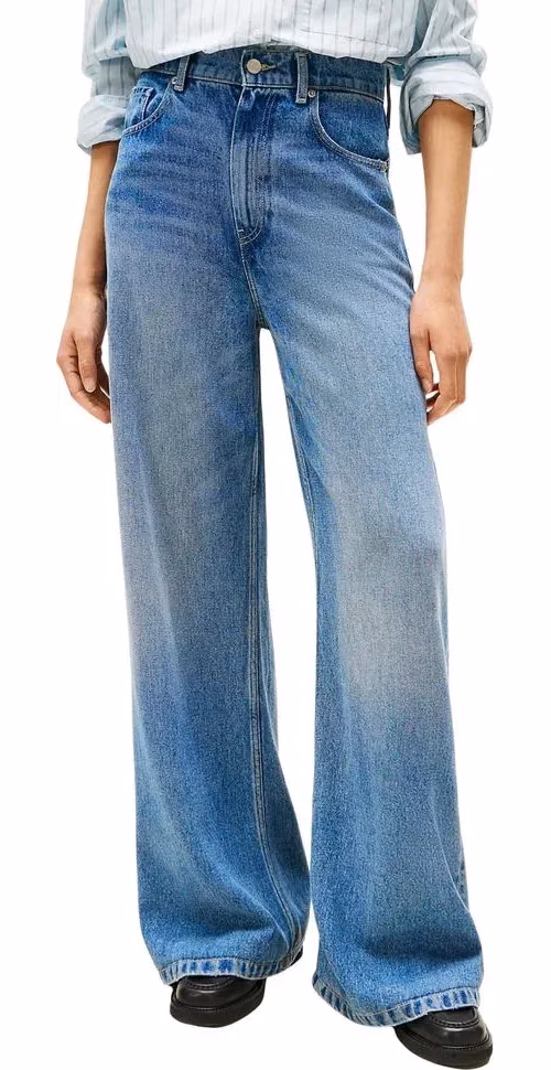Tommy Hilfiger Blue Lyocell Bootcut Jeans