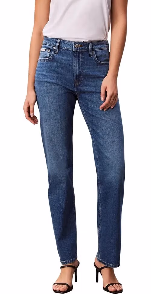 Calvin Klein Jeans Blue Cotton Mom Jeans