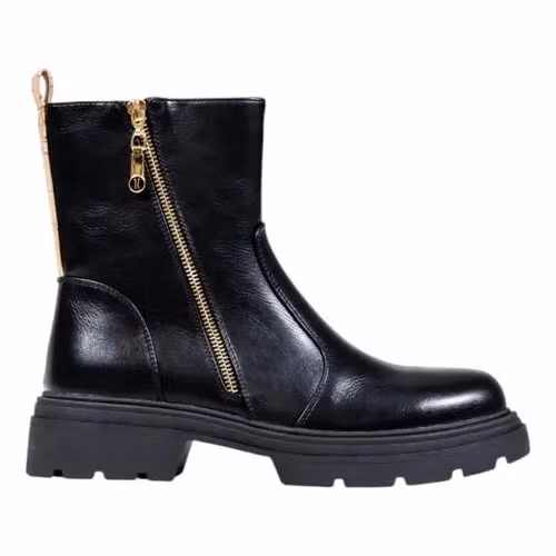 Alviero Martini Prima Classe Black Polyethylene Ankle Boots