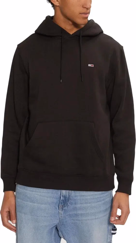 Tommy Hilfiger Jeans Black Cotton Hoodie
