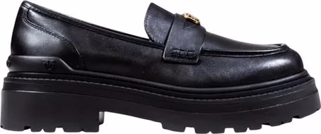 PINKO Black Leather Platform Pumps