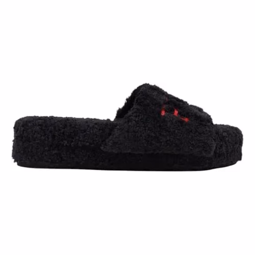Ralph Lauren Black Textile Slippers