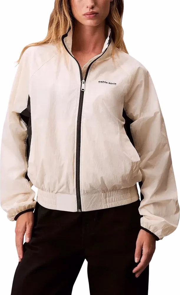 Calvin Klein Jeans White Polypropylene Shell Jacket