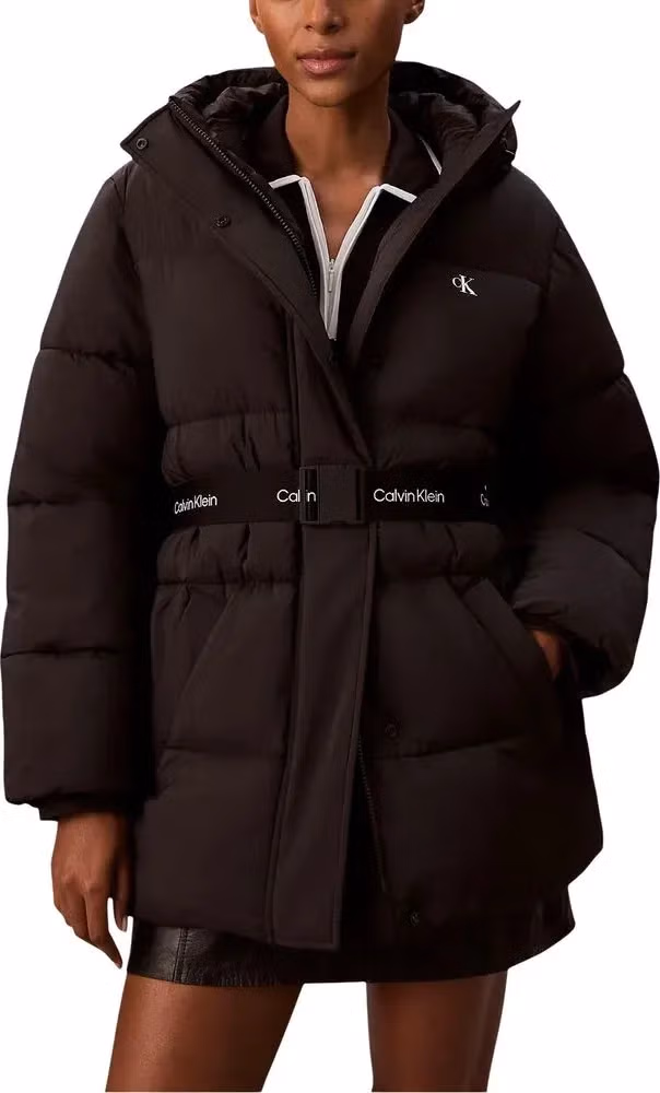 Calvin Klein Jeans Black Polyamide Coat