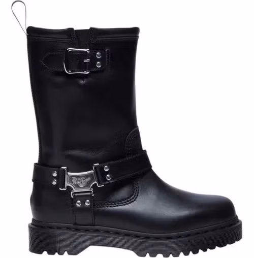 Dr. Martens Black Leather Lace-Up Boots